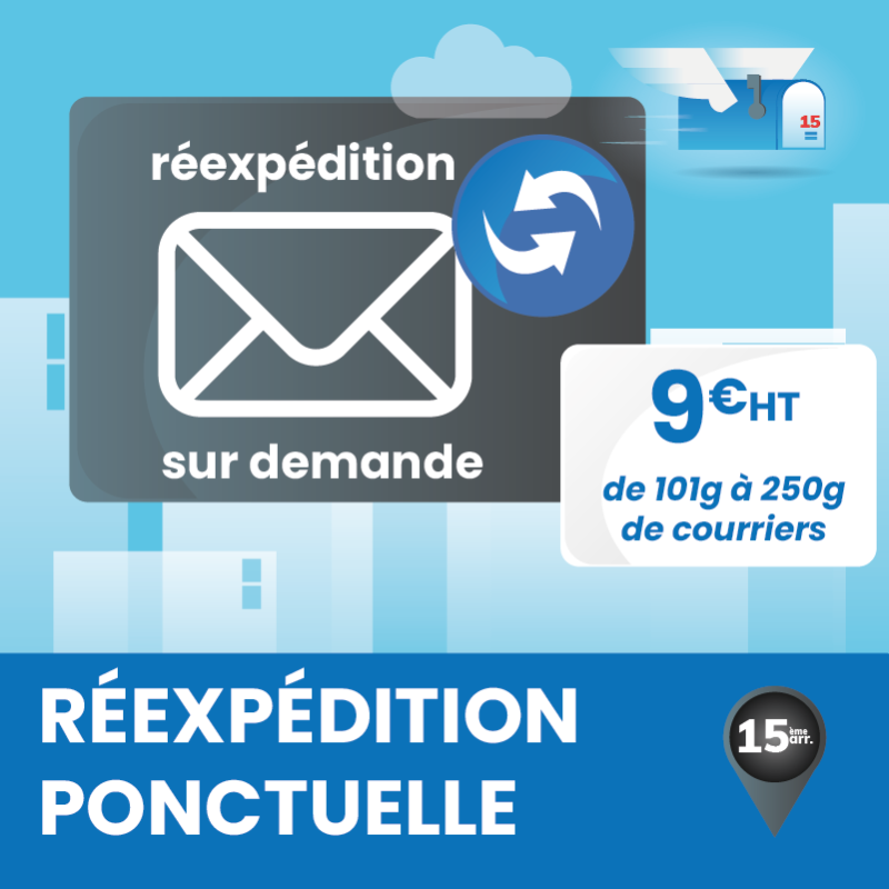 Réexpédition ponctuelle de tous vos courriers